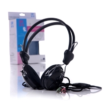 厂家直销电脑耳机头戴式麦克风带包装盒电脑耳麦特价走量