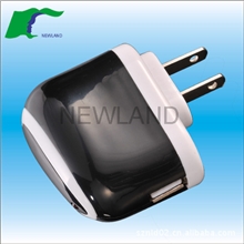 USB旅行充电器5V1A-2A美规，欧规适用便携式充电器