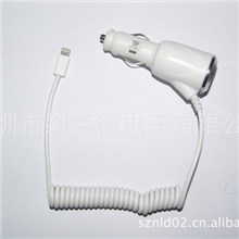 苹果车充iphone5车载充电器苹果标iphone5车载点烟器