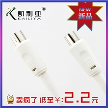 厂家批发电视同轴线白色数字音频同轴线批发可定做【现货库存】