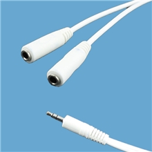 11月活动批发音频转接线情侣转接线3.5mm一分二音频线促销优惠