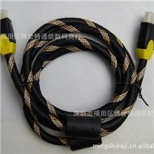 HDMI1.4版1080P高清视频圆线3D效果3米双磁环电脑连接电视线