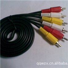 供应优质大三排六头AV线