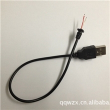 供应两芯单头USB线USB数据线充电线
