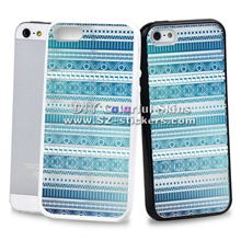 供应商iphone5手机壳苹果5代磨砂手机带边框半透明UV印刷