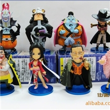批发供应影视动漫主题玩具PVC海贼王七武海篇8款