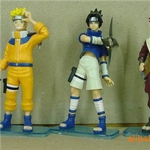 3款4代超彩大火影底板公仔