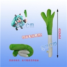 【动漫周边】初音中葱毛绒甩葱可随意变形厂价直批动漫周边