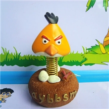 愤怒的小鸟全套2012年第三代夜光玩具弹簧公仔汽车饰品/摆件