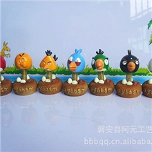 厂家直销正品车载摇头公仔【愤怒的小鸟全套】公仔可混批