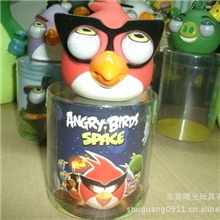 太空版愤怒的小鸟太空版凸眼发泄爆眼公仔搪胶玩具