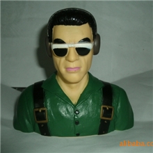 搪胶飞行员搪胶玩具塑胶玩具搪胶模具