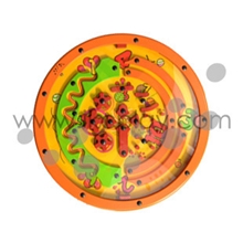 撞珠橙色色彩鲜艳/多功能/儿童手动木制墙壁游戏组合