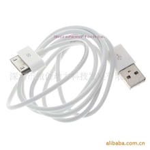 供应iPhone/苹果手机充电器手机数据线USB线传输线白色