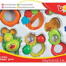 婴儿11件套-卡通婴儿摇铃-婴儿玩具-益智儿童玩具-塑料玩具