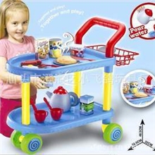 过家家玩具仿真玩具早餐车餐车过家家仿真玩具澄海一件代发