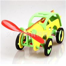 学校手工课教材拼装竞赛小旋风橡筋动力小车智能益智科普