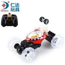 1212大促仁达玩具六通伸缩闪灯1首音乐翻斗特技遥控车RD800001