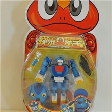 热销动漫玩具正版快乐酷宝可爱儿童变形机器人战狼酷宝7503