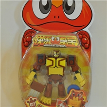 批发热卖动漫玩具快乐酷宝可爱儿童变形机器人熊王酷宝7507