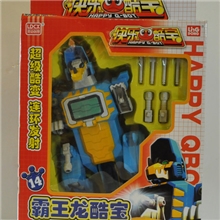 正版快乐酷宝儿童动漫玩具批发变形机器人之霸王龙霸龙恶少7514