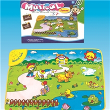 欢乐农场电子音乐音乐毯，挂图，婴幼儿学习毯，电子毯TL211737