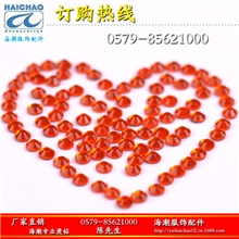 桔红色SS10双面烫钻国产厂家直销双面钻(a钻)服饰辅料可批发