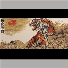 靓雅钻石画厂家diy钻石画批发水晶钻石画代理加盟猛虎气象BJ1018