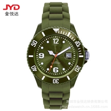 厂家批发ice硅胶手表外贸热销5度防水单日历时尚潮流超低价