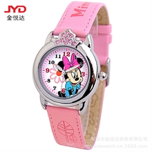 厂家供应订做迪斯尼米老鼠图案卡通儿童手表可爱小孩子手表
