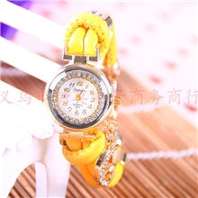 韩版时尚皮革编织手表女士手表复古手表个性手链表新款女表