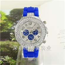 geneva硅胶手表钟表批发女士手表时尚手表