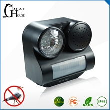 厂家供应户外红外线感应驱鸟器、枪声闪光超声波果园驱鸟器驱鸟器