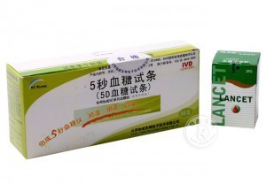 批发北京怡成血糖测试仪测试条独立包装试纸怡成5秒血糖试纸