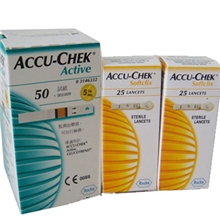 供应罗康全活力试纸50片配针头罗氏活力型血糖试条