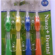 供应韩国NANO4P软毛银色牙刷江浙沪皖包物流运费