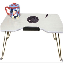 安尚供应2012最新款笔记本电脑桌床上桌带散热风扇601F