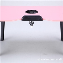 安尚最新款笔记本电脑桌床上桌带散热风扇602F简洁轻便