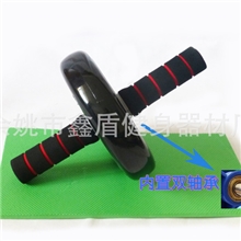 批发供应高弹性双轴承宽轮静音健腹轮健腹器健身器材送垫子