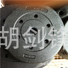 厂家供应举重用品杆铃片环保片水泥杆铃片浙江杠铃杆哑铃