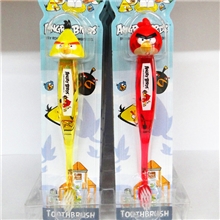 愤怒的小鸟立体图案牙刷韩国进口儿童用品批发进口牙刷