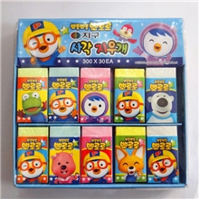 韩国日用品批发韩国文具PORORO小企鹅橡皮擦韩国进口文具