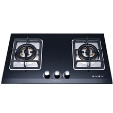 供应10MM大斜边钢化玻璃带定时五控火燃气灶JZT-6B39D煤气灶