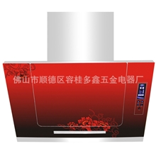 生产厂家直销:新款OEM智能自动上下伸降侧吸抽油烟机天宫1号红