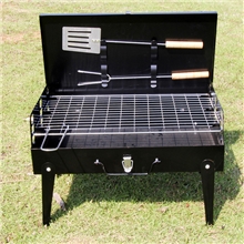 2013户外折叠烧烤炉手提式烧烤架便携烧烤炉附带铲叉kw-112