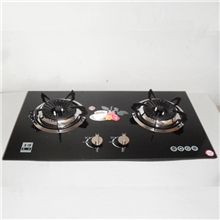 库存《王牌》嵌入式玻璃双炉A08液化气燃气灶全新库存厨房电器