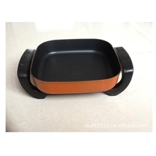 加高加厚款韩式多功能四方锅电火锅电炒锅颜色可选双管加厚