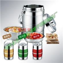 厂价直销超低价格不锈钢真空提锅保温提锅便当盒饭盒3.0L提锅