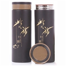 厂家批发紫砂保温杯宜兴紫砂内胆保温杯子茶杯天然紫砂杯