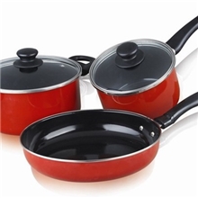 厂家批发促销活动礼品三件套套装锅奶锅汤锅煎锅
